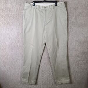Brooks Brothers Pants‎ Mens 40x34 Beige Advantage Chino Clark Flat Front Cotton
